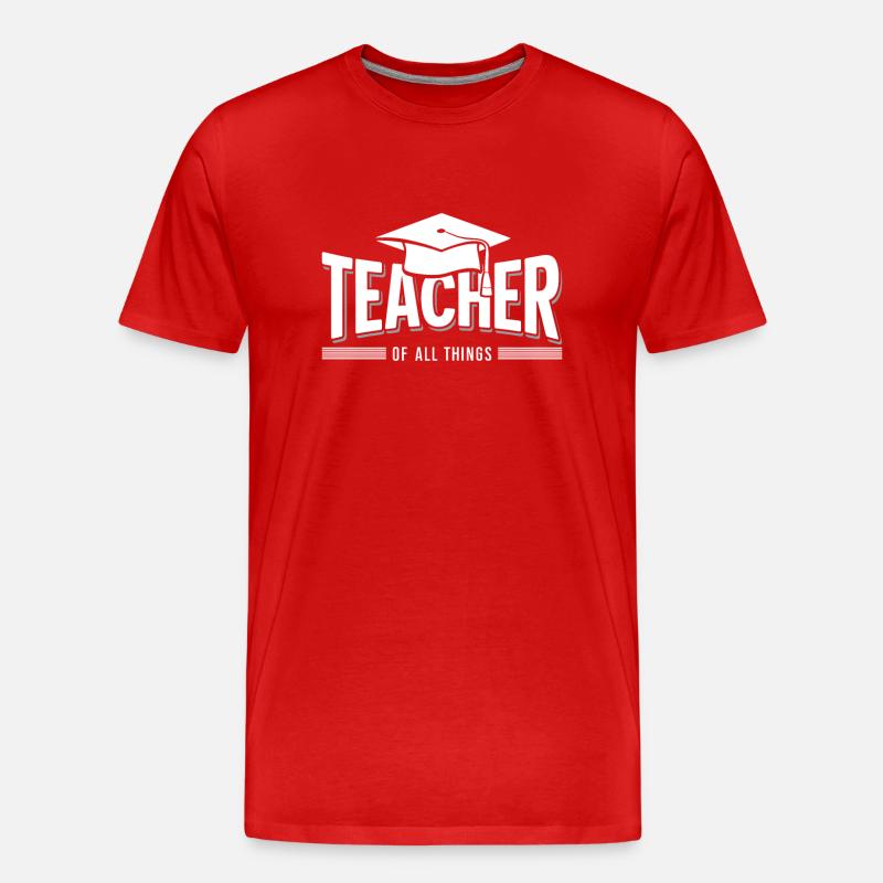 Enseignant Enseignant École Profession - T-shirt bio Premium Homme - rouge