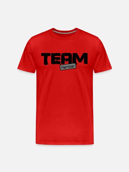 team member - Men's Premium Organic T-Shirt - red