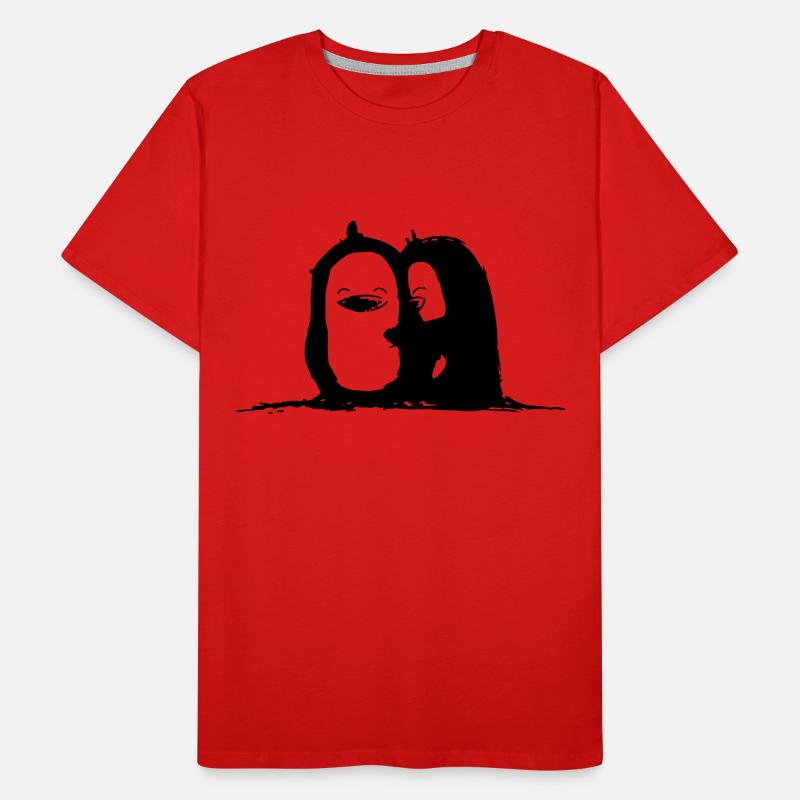 Penguin cuddle time Men's Premium Organic T-Shirt