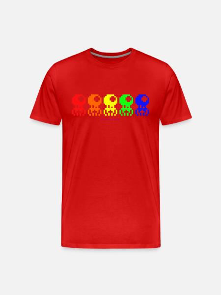 Spoulpe Invaders - T-shirt bio Premium Homme - rouge