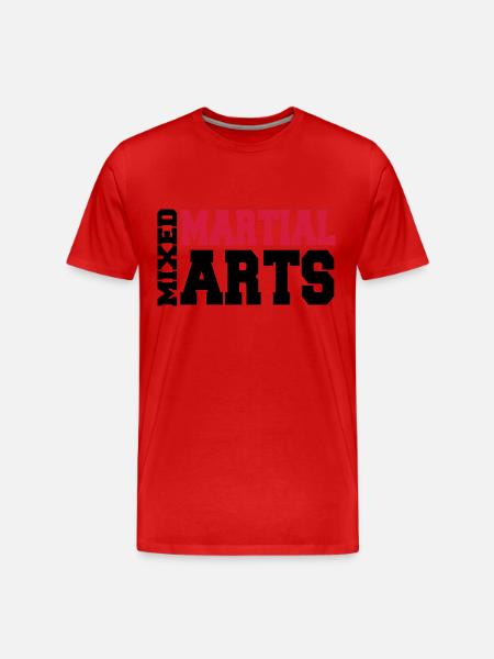 Mixed Martial Arts - Männer Premium Bio T-Shirt - Rot