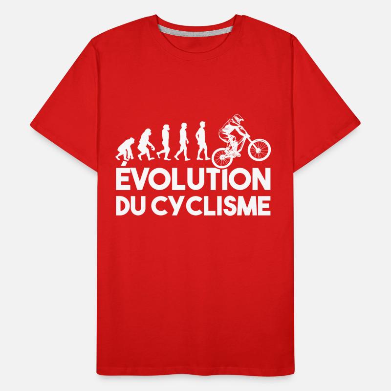 évolution du cyclisme T-shirt bio Premium Homme