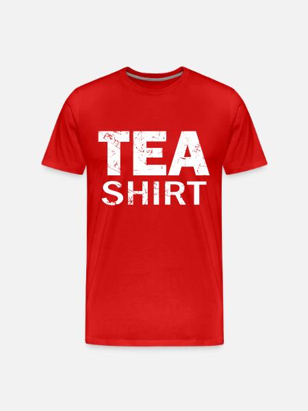 Tee-Hemd - Männer Premium Bio T-Shirt - Rot