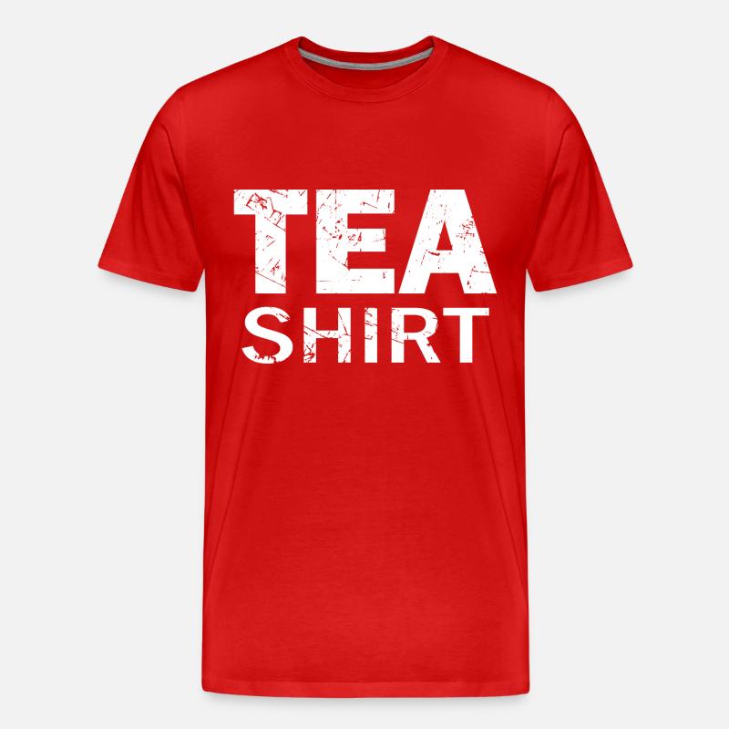 Tee-Hemd - Männer Premium Bio T-Shirt - Rot