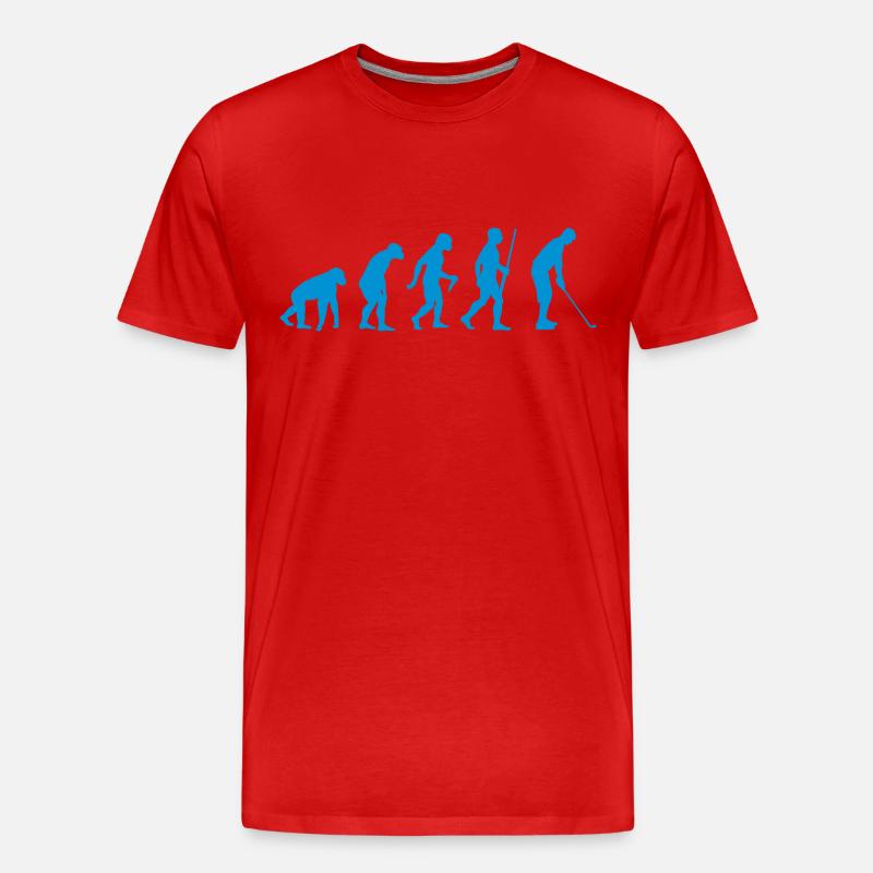 Golfeur Evolution - T-shirt bio Premium Homme - rouge