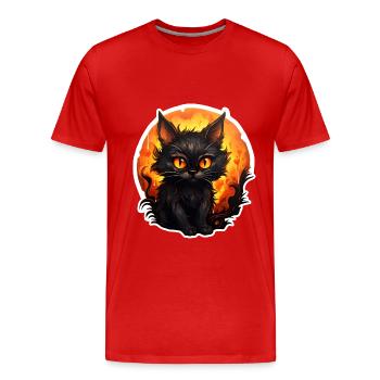 Halloween Hangover - Men's Premium Organic T-Shirt - red - Front - Damien (186cm)