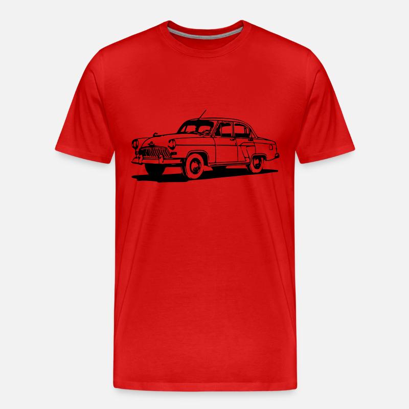 molumen-GAZ-21-2 - Männer Premium Bio T-Shirt - Rot