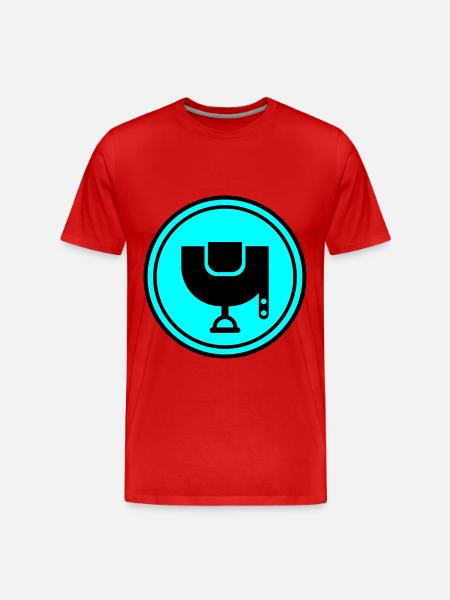 Saddle icon - Men's Premium Organic T-Shirt - red