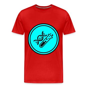 Reagenzglas chemie - Männer Premium Bio T-Shirt - Rot - Vorne - Damien (186cm)
