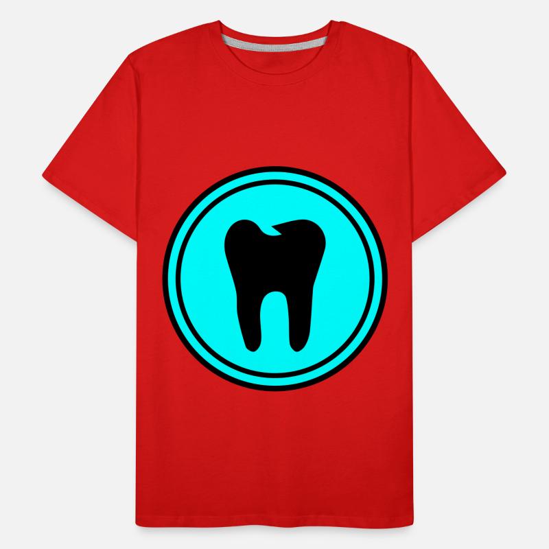 Symbole de l’icône de dent T-shirt bio Premium Homme