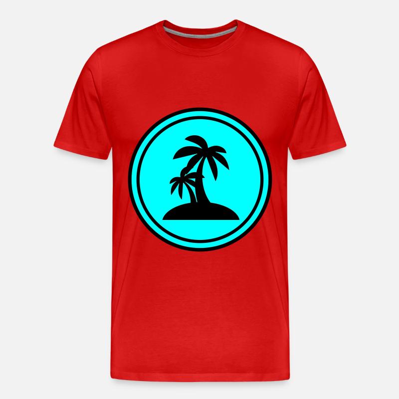 Kleeblatt glück - Männer Premium Bio T-Shirt - Rot