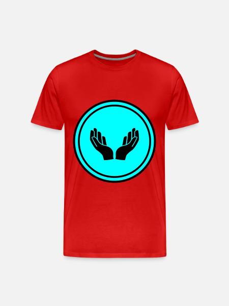 Hands icon icon - Men's Premium Organic T-Shirt - red