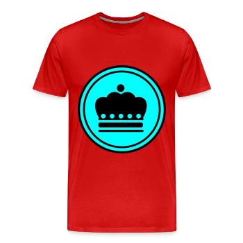Krone icon - Männer Premium Bio T-Shirt - Rot - Vorne - Damien (186cm)