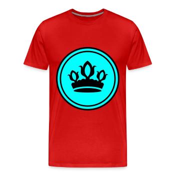 Silhouette de la couronne - T-shirt bio Premium Homme - rouge - Devant - Damien (186cm)