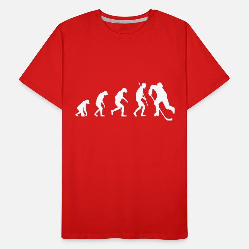 EISHOCKEY EVOLUTION Männer Premium Bio T-Shirt
