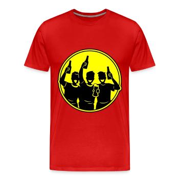 Bachelor Groom Team Bachelors - Men's Premium Organic T-Shirt - red - Front - Damien (186cm)