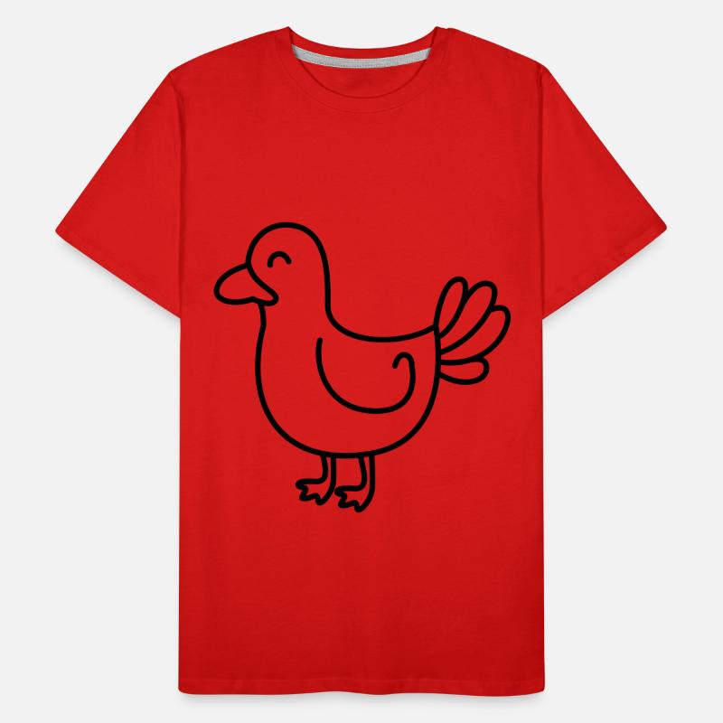 Gans Comic Tier Männer Premium Bio T-Shirt
