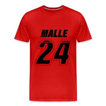 Malle 24 Mallorca - T-shirt bio Premium Homme - rouge - Devant - Damien (186cm)