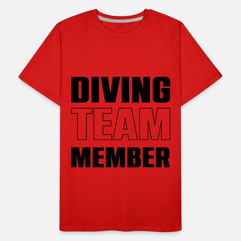 Équipe de plongée T-shirt bio Premium Homme