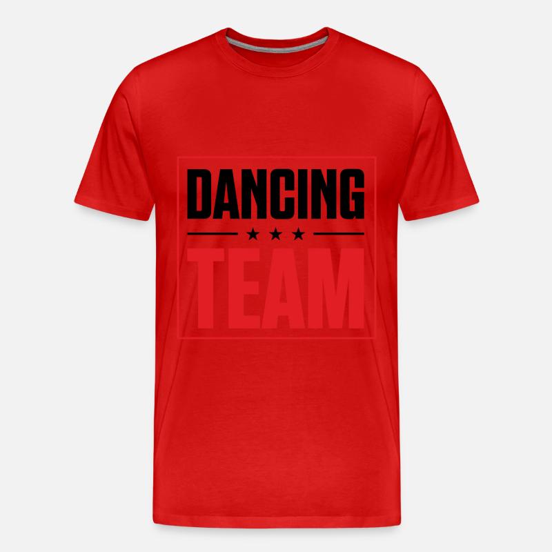 Dancing Team - Männer Premium Bio T-Shirt - Rot