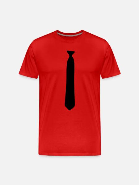 Cravate - T-shirt bio Premium Homme - rouge