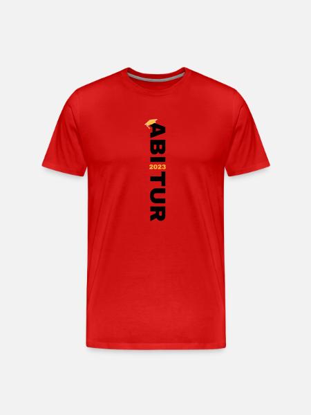 Abitur 2023 Abschluss - Männer Premium Bio T-Shirt - Rot