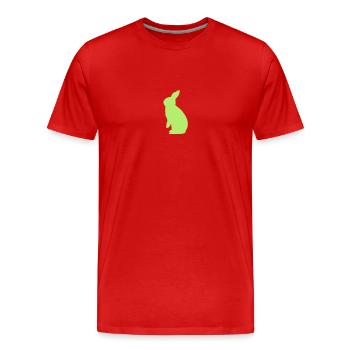 Rex rabbit rabbit bunny breed long-eared rodents - Men's Premium Organic T-Shirt - red - Front - Damien (186cm)