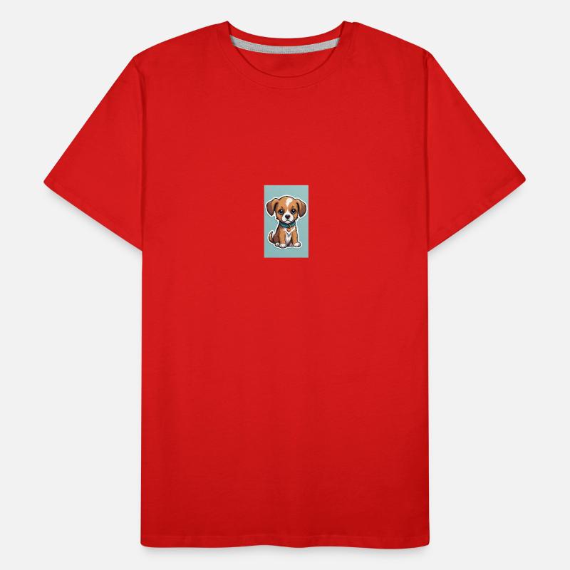 Chiots chiens | Chiens | Chiots | Fan de chien T-shirt bio Premium Homme