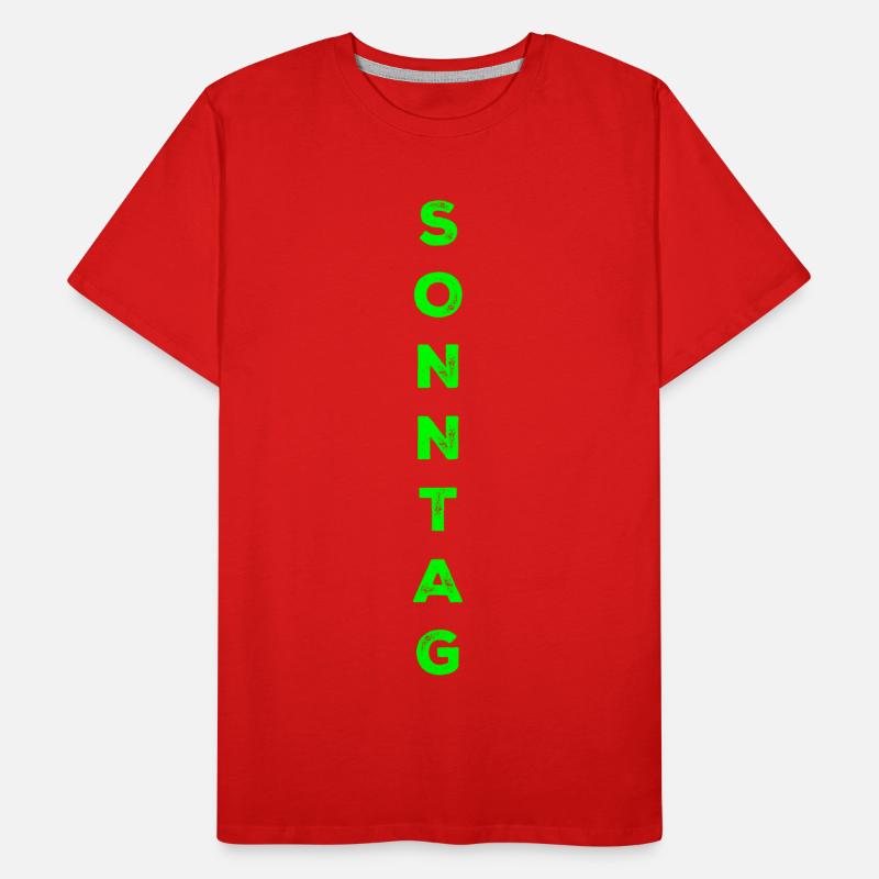 Dimanche - vert T-shirt bio Premium Homme