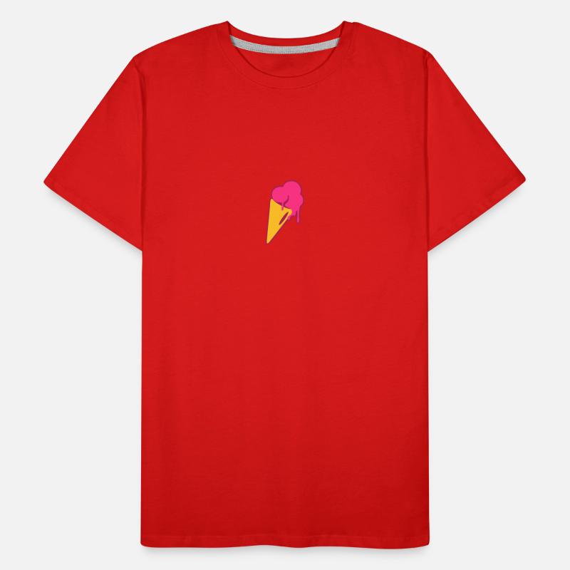 eis, Eiskrem, waffel, Sommer T-shirt bio Premium Homme
