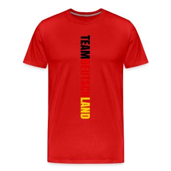 TEAM GERMANY - TEAM - PARTICIPANTS - GER - Men's Premium Organic T-Shirt - red - Front - Damien (186cm)