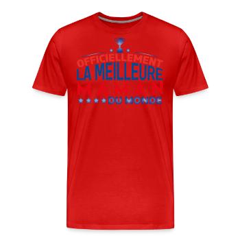 Maman Fête des mères ma maman Cadeau pour maman !! - T-shirt bio Premium Homme - rouge - Devant - Damien (186cm)