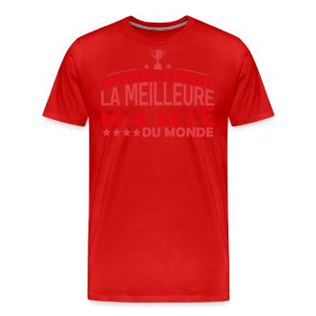mamie meilleure Mamie cadeau pour mamie - T-shirt bio Premium Homme - rouge - Devant - Damien (186cm)