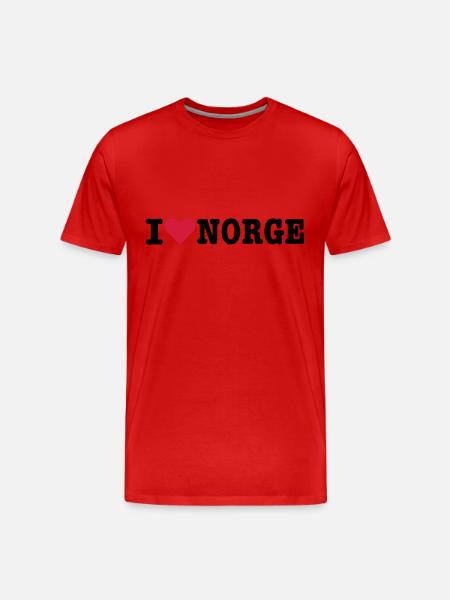 Norway - Men's Premium Organic T-Shirt - red