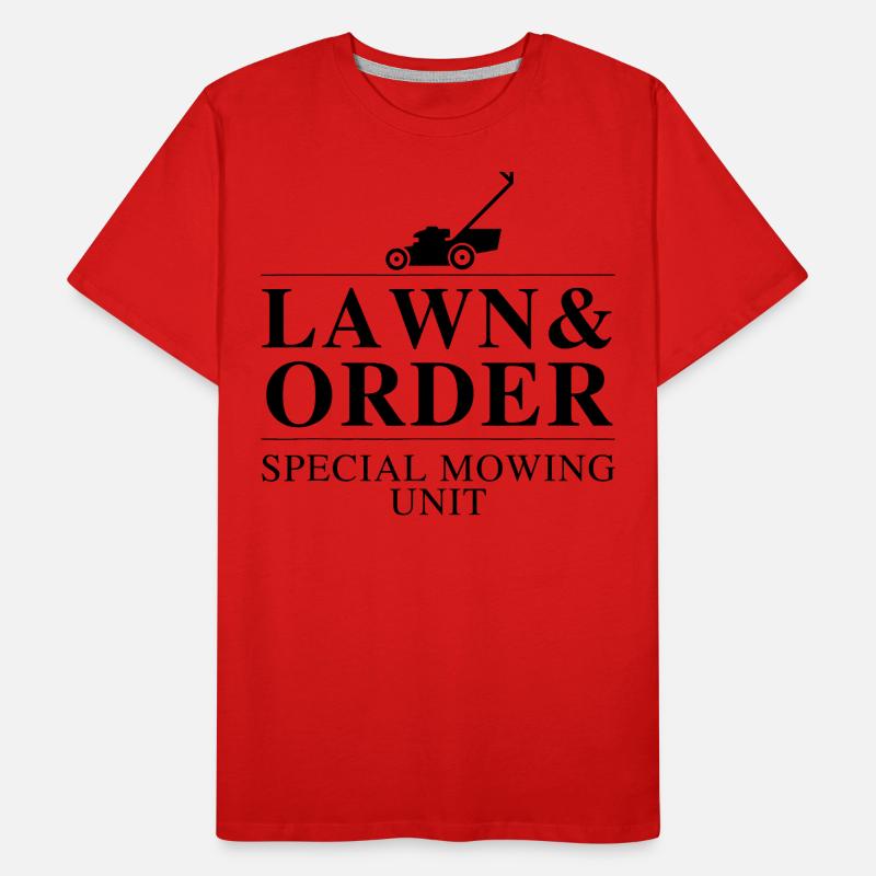 Pelouse et commande Graphique T-shirt bio Premium Homme