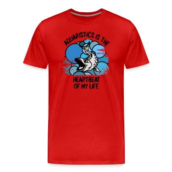 Aquarium Aquarianer Fische Zierfische Aquaristik - Männer Premium Bio T-Shirt - Rot - Vorne - Damien (186cm)
