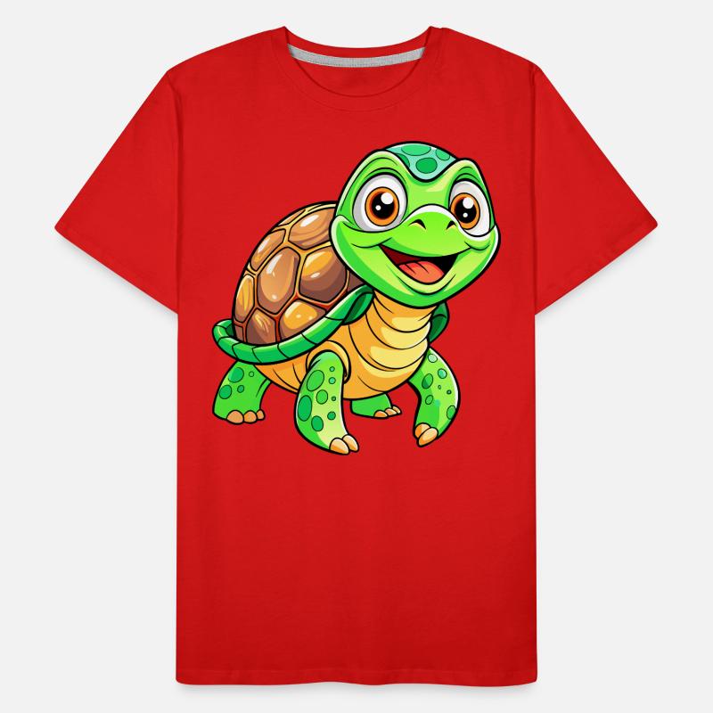 Mega Cute Turtle Men's Premium Organic T-Shirt