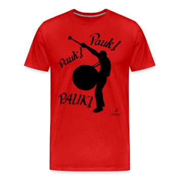 Pauk Pauk Pauk vorne - Männer Premium Bio T-Shirt - Rot - Vorne - Damien (186cm)
