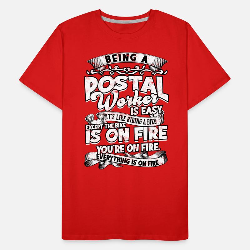 Postman Postman Post Gift Letter Parcel Men's Premium Organic T-Shirt