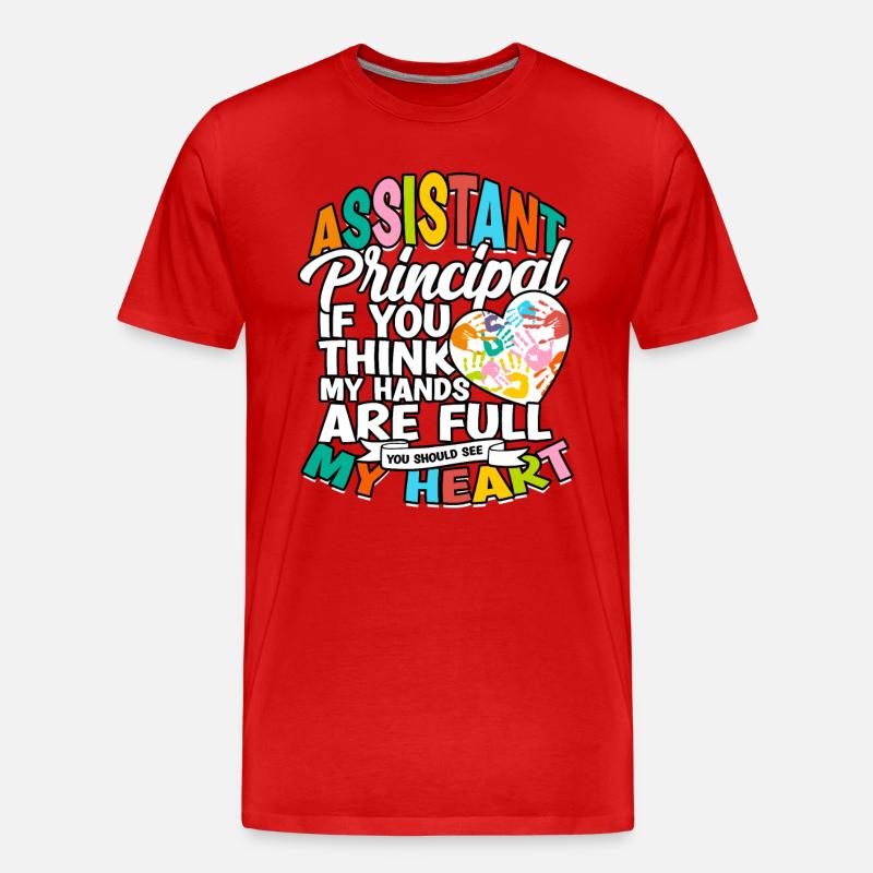 schulleiter stellvertretender schulleiter geschenk - Männer Premium Bio T-Shirt - Rot
