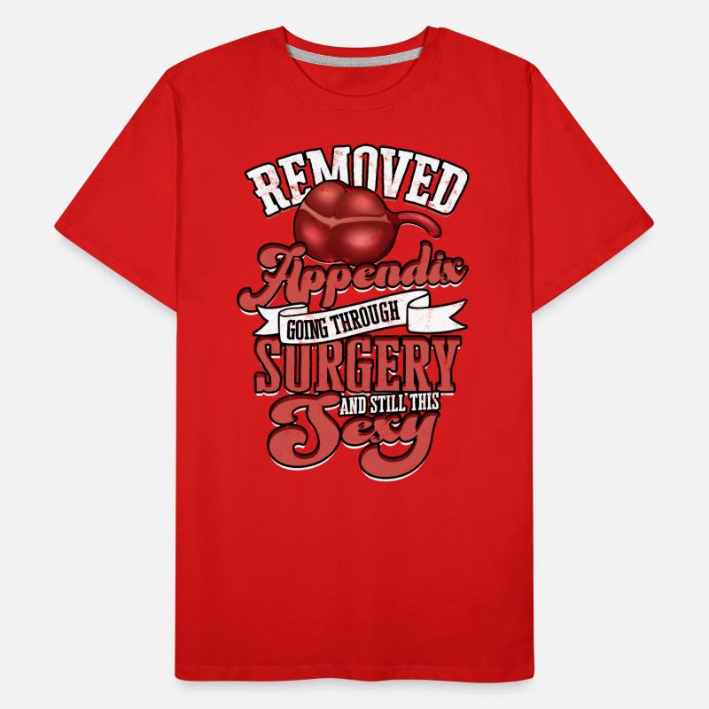Appendix Operation Appendectomy Removal Men's Premium Organic T-Shirt