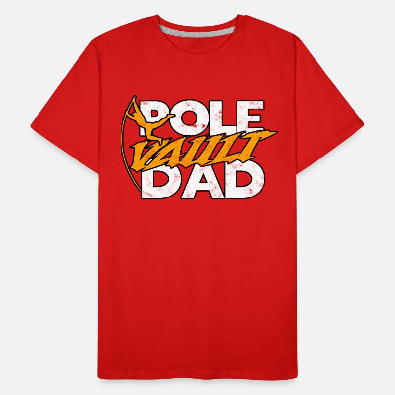 Quart à la perche et saut à la perche T-shirt bio Premium Homme