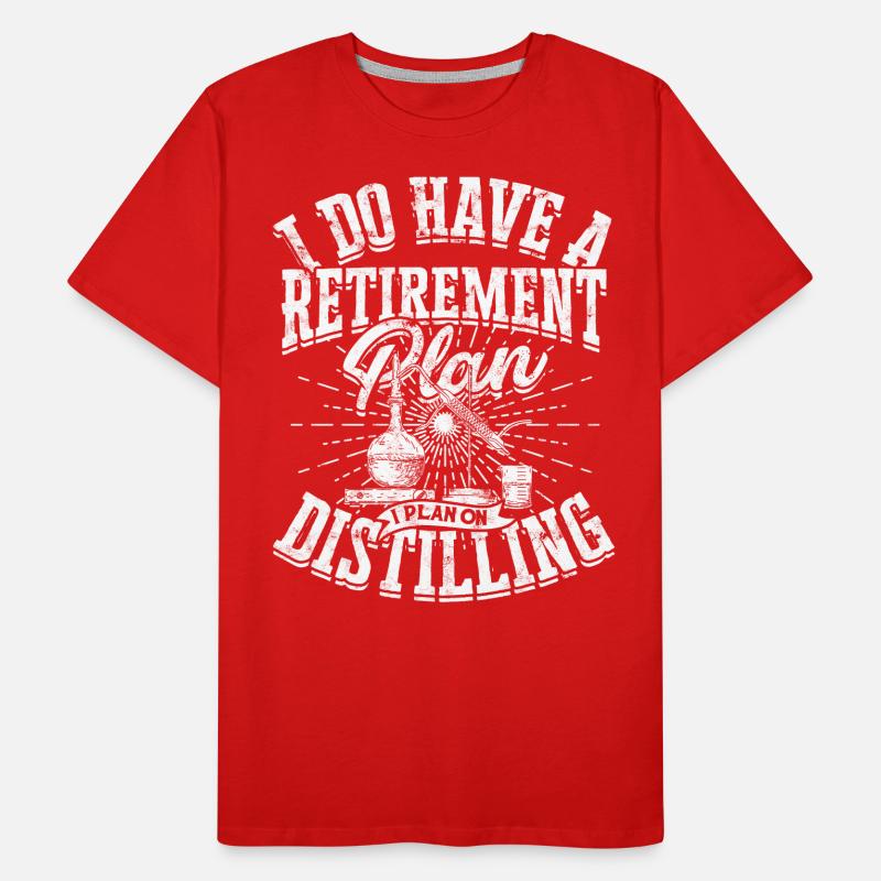 schnaps whiskey brennen schnapsbrenner geschenkide Männer Premium Bio T-Shirt