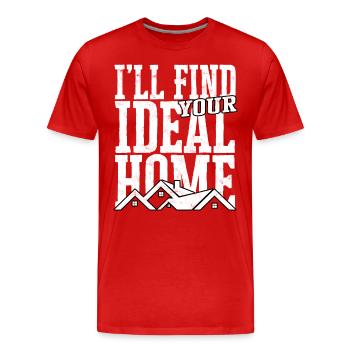 real estate agent real estate agent gift gift - Men's Premium Organic T-Shirt - red - Front - Damien (186cm)