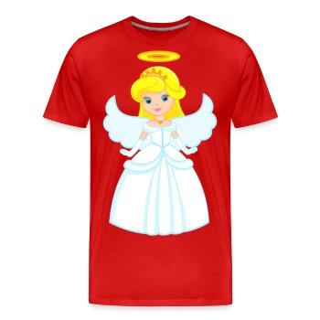 ange - T-shirt bio Premium Homme - rouge - Devant - Damien (186cm)