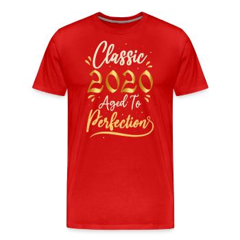 Birthday 2020 gift 2020 Classic 2020 - Men's Premium Organic T-Shirt - red - Front - Damien (186cm)