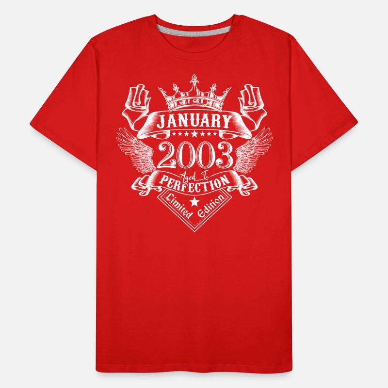 Janvier 2003 | Janvier 2003 anniversaire 2003 T-shirt bio Premium Homme