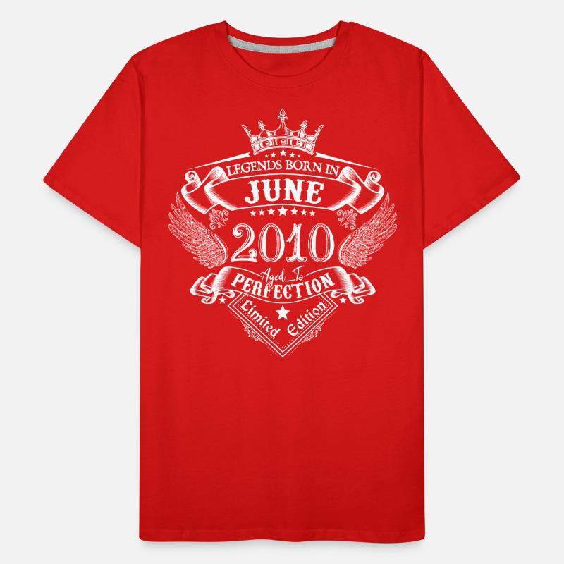 Juni 2010 Geburtstag Juni 2010 Juni Geschenk Männer Premium Bio T-Shirt