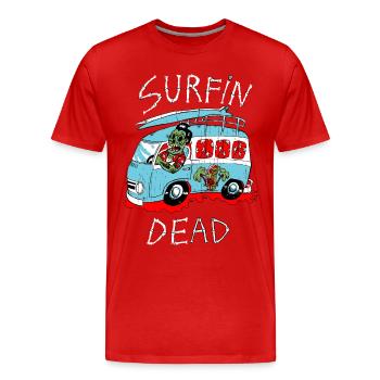 kombi zombie - Männer Premium Bio T-Shirt - Rot - Vorne - Damien (186cm)