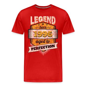 1996 - Men's Premium Organic T-Shirt - red - Front - Damien (186cm)